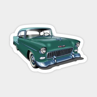 1955 Chevrolet in dark green Magnet