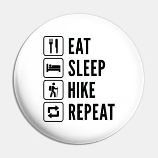 Eat Sleep Hike Repeat Pin