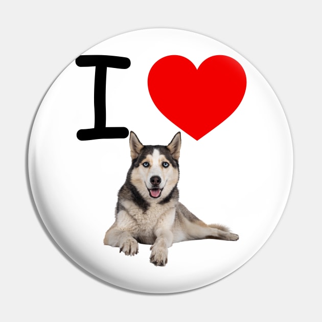 I HEART SIBERIAN HUSKY Pin by EmoteYourself