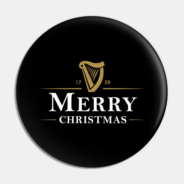 Merry Christmas Irish Drink Pin by The Gift Hub