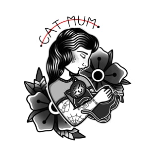 Tattooed ‘Cat Mum’ T-Shirt