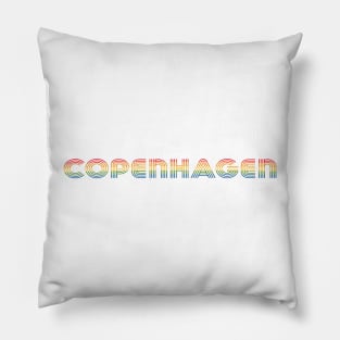 Copenhagen Pride Rainbow Font Pillow