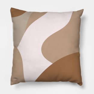 Abstract Boho Organic Shapes Pillow