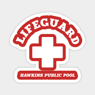 Hawkins Public Pool Lifeguard Magnet