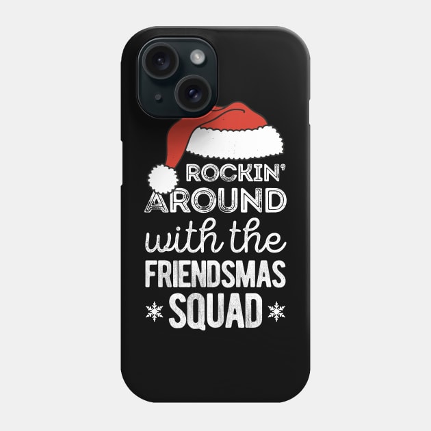 Merry Friendsmas Squad Matching Christmas Party Phone Case by Crea8Expressions