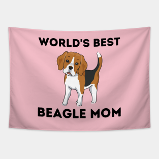 Beagle Lover Tapestry - World's Best Beagle Mom by Rio de Janeiro Store