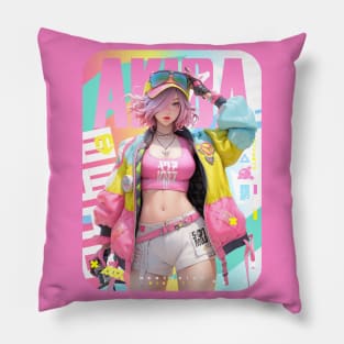 AKIBA DRIP - 🩷🟨🩵「 ✦ SUMMERTIME✦ 」🩷🟨🩵 ANIME MANGA NEXTLVL ART Pillow