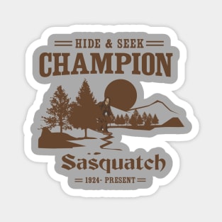 Sasquatch. Hide and Seek Champion Magnet