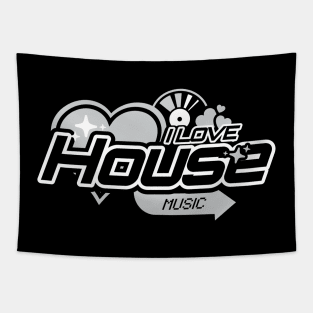 HOUSE  - I LOVE HOUSE Y2K (Grey) Tapestry