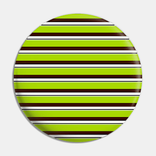 Lemon-Green Stripe Design Pin