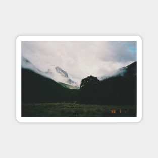 Misty Mountains Caught on Film Magnet