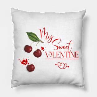 Sweet Valentine with Cherry Fruits Pillow