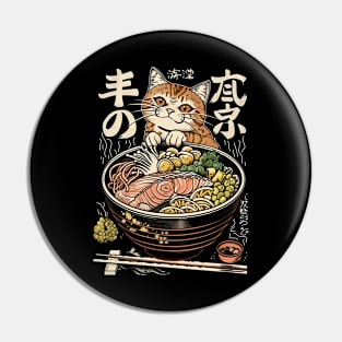 Cat & Ramen Bowl Pin