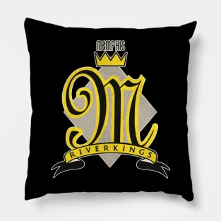 Defunct Memphis Riverkings Hockey Team Pillow