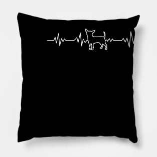 Heartbeat Chihuahua Gift For Chihuahua Lover Pillow