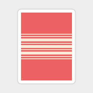 Preppy Retro Stripes - Red Magnet