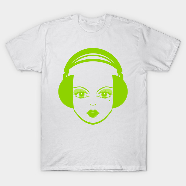 Abstract Headphone Girl Headphones T Shirt Teepublic