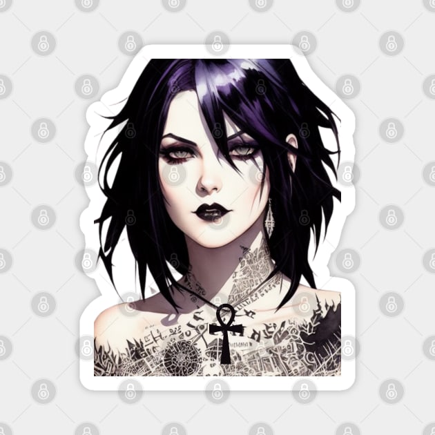 Inked Death - Sandman Death Magnet by ForbiddenGeek