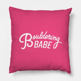 Bouldering Babe Pillow