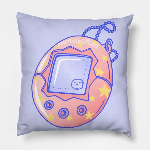 Tamagotchi Memories Pillow by LauraOConnor