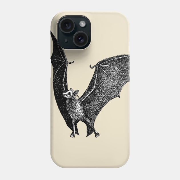 Bat Vintage Illustration Phone Case by aimtrue