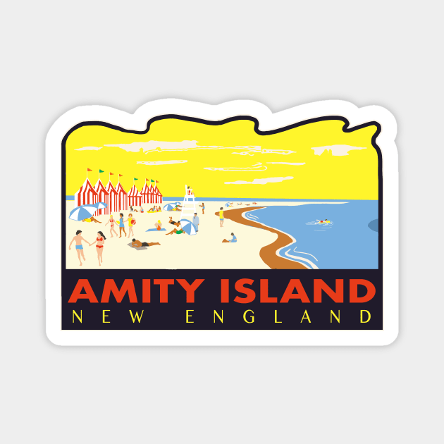 Vintage Amity Island Magnet by theSteele