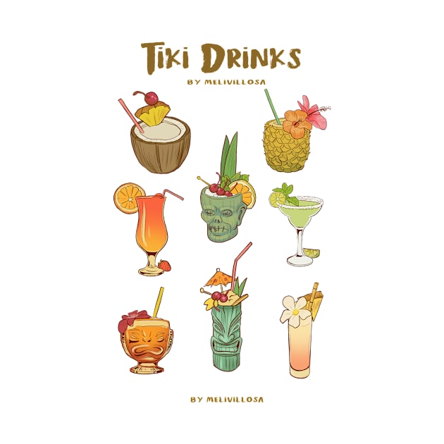 Tiki cocktails 2 by melivillosa