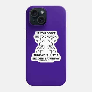 Second Saturday | Purple Items Phone Case