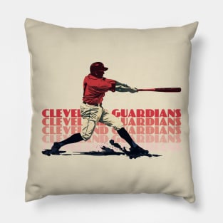 Retro Cleveland Guardians Slugger Pillow