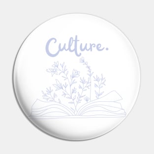 Culture | Book lover or teacher gift Pin