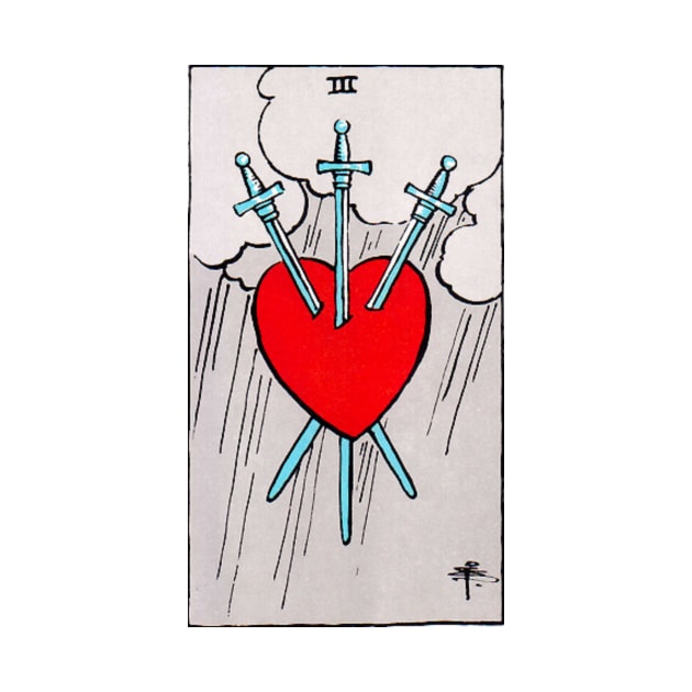 Three of Swords Tarot by Phantastique