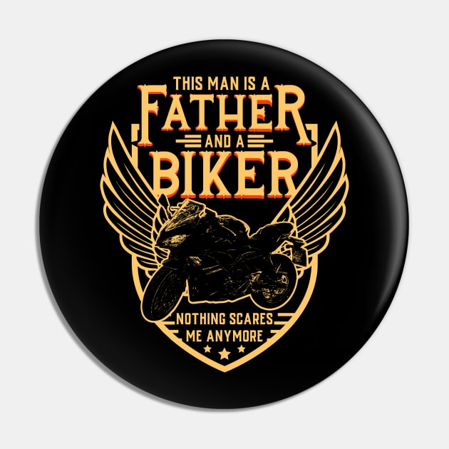 Motorbiker Pin by Design Seventytwo