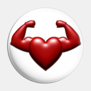 flexing heart Pin