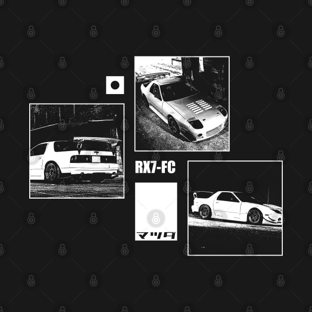 MAZDA RX-7 FC Black 'N White Archive (Black Version) by Cero