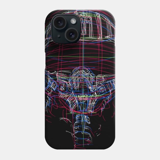 Fighter Pilot Phone Case by barmalisiRTB