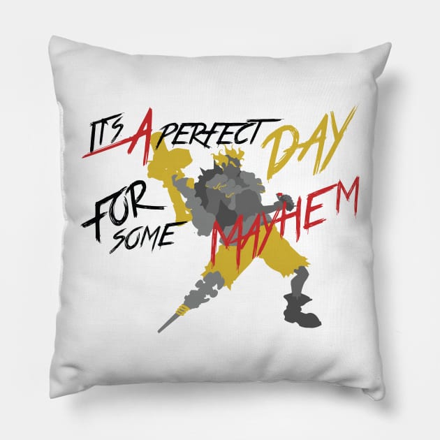 Junkrat Pillow by WinterWolfDesign