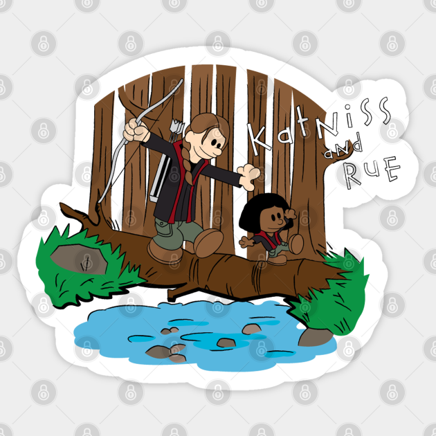 Katniss and Rue - Hunger Games - Sticker