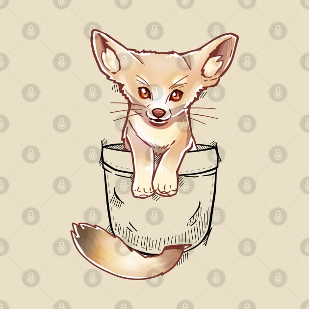 Pocket Cute Fennec Fox by TechraPockets