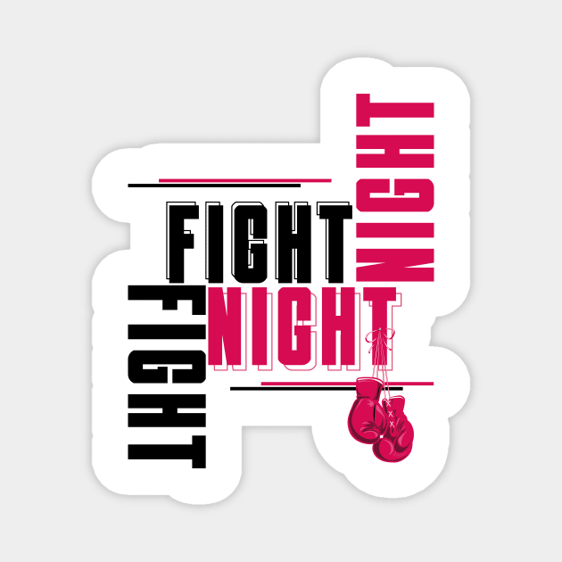 Fight Night Boxing Magnet by NamlessDesign