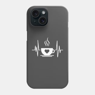 funny heartbeat coffee love coffee heart Phone Case