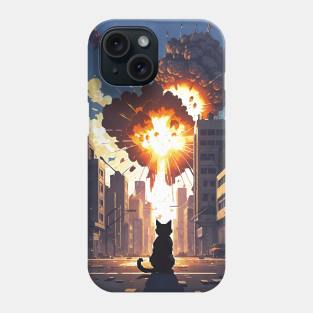 Pixel Art - City Cats (War) Phone Case