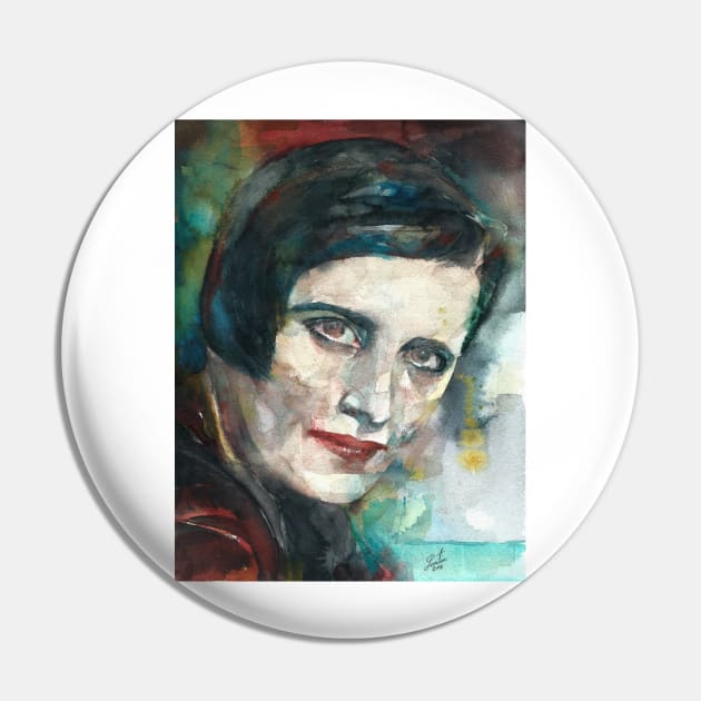 AYN RAND watercolor portrait .2 Pin by lautir