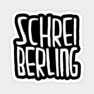 Funny Writer, German, Schreiberling Magnet