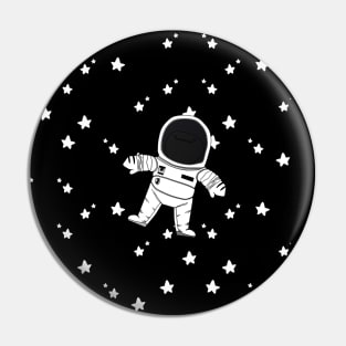 Lil Astronaut in Outerspace Starry Sky Pin