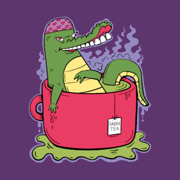 Green Tea Gator by MattGodwinShop