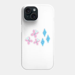 My little Pony - Fluttershy + Rarity Cutie Mark Phone Case