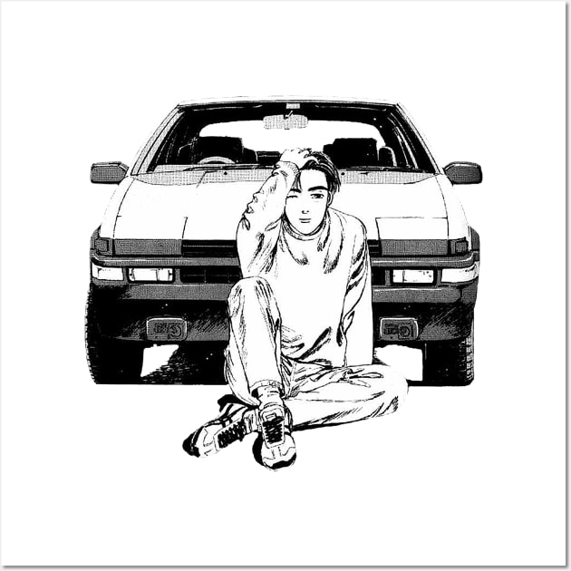 Initial D car anime Cars' Poster, picture, metal print, paint by word daily