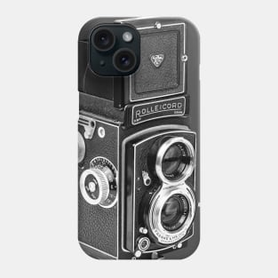 Vintage 1950s Twin Lens Camera - Open Hood Phone Case