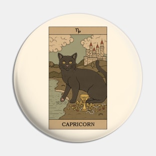 Capricorn Cat Pin