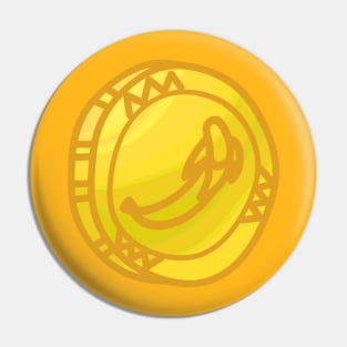 Banana Doubloon for a Pirate Monkey Pin